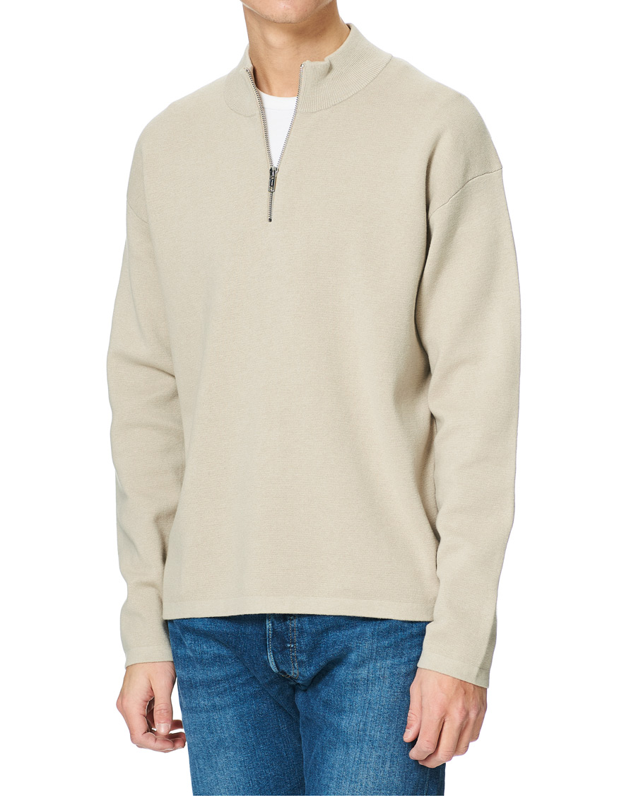 Men | Sweaters & Knitwear | Filippa K | Ethan Sweater Grey Beige