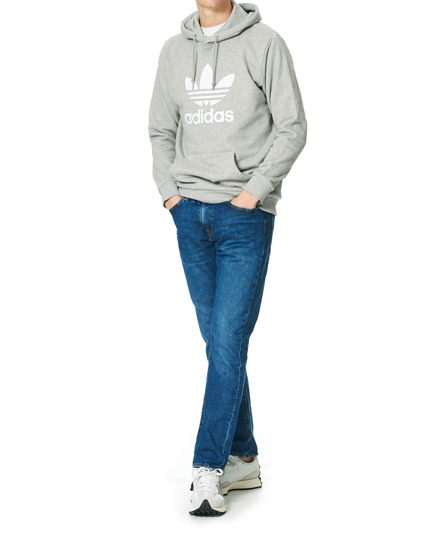 Men | Sweaters & Knitwear | adidas Originals | Trefoil Hoodie Grey Melange