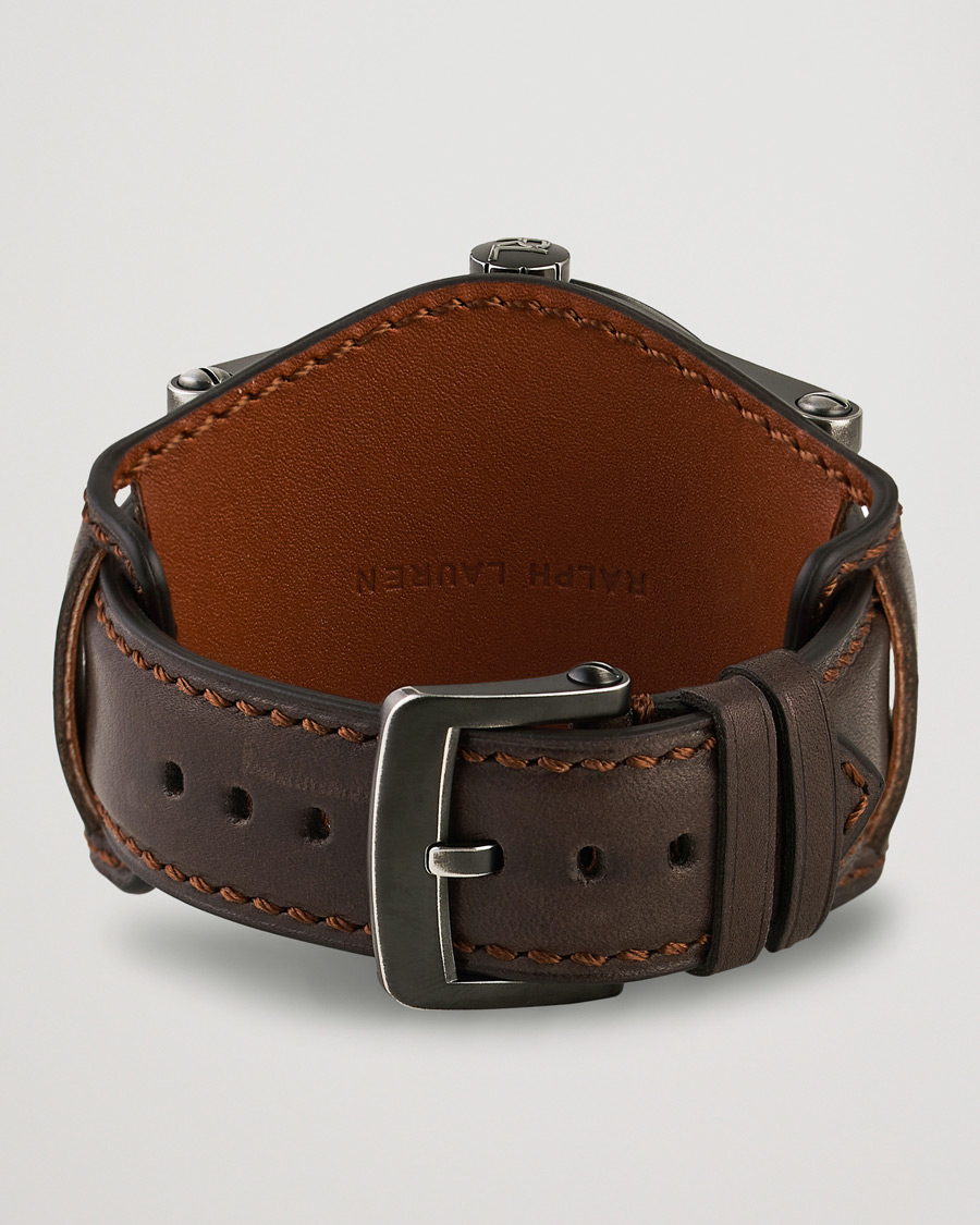 Men | Polo Ralph Lauren 45mm Safari Chronometer Black Steel/Calf Strap | Polo Ralph Lauren | 45mm Safari Chronometer Black Steel/Calf Strap