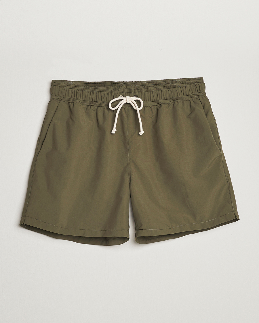Men | Swimwear | Ripa Ripa | Plain Swimshorts Olive Green