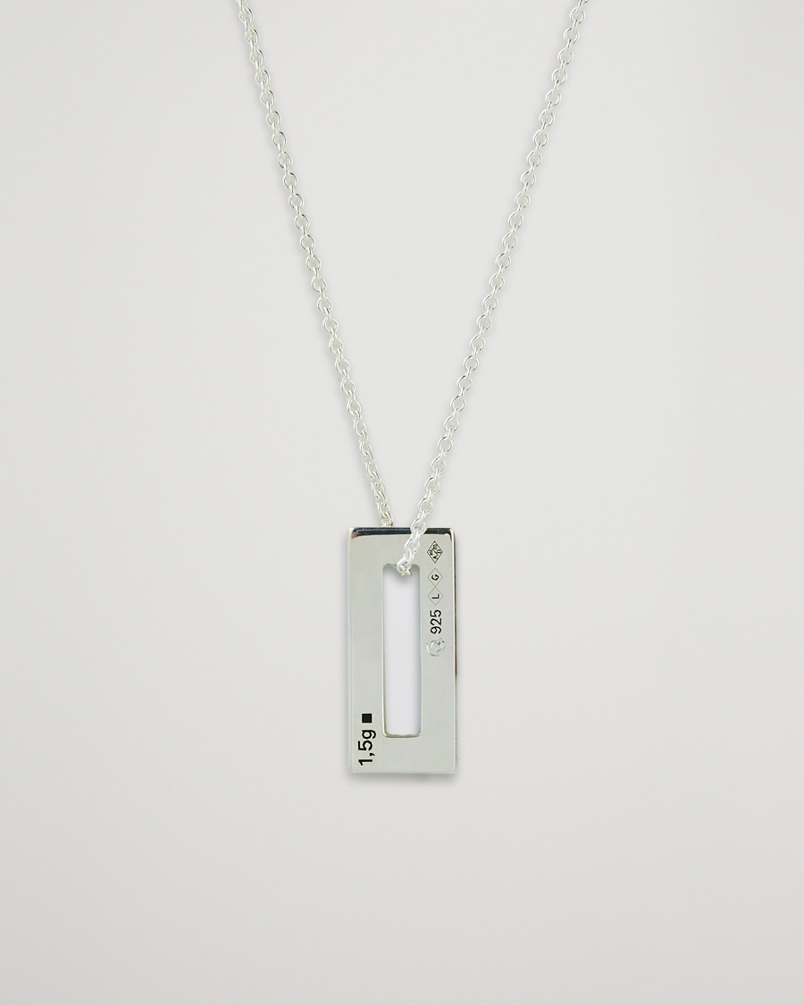 Men | Jewellery | LE GRAMME | Rectangular Necklace Le 1.5 Sterling Silver