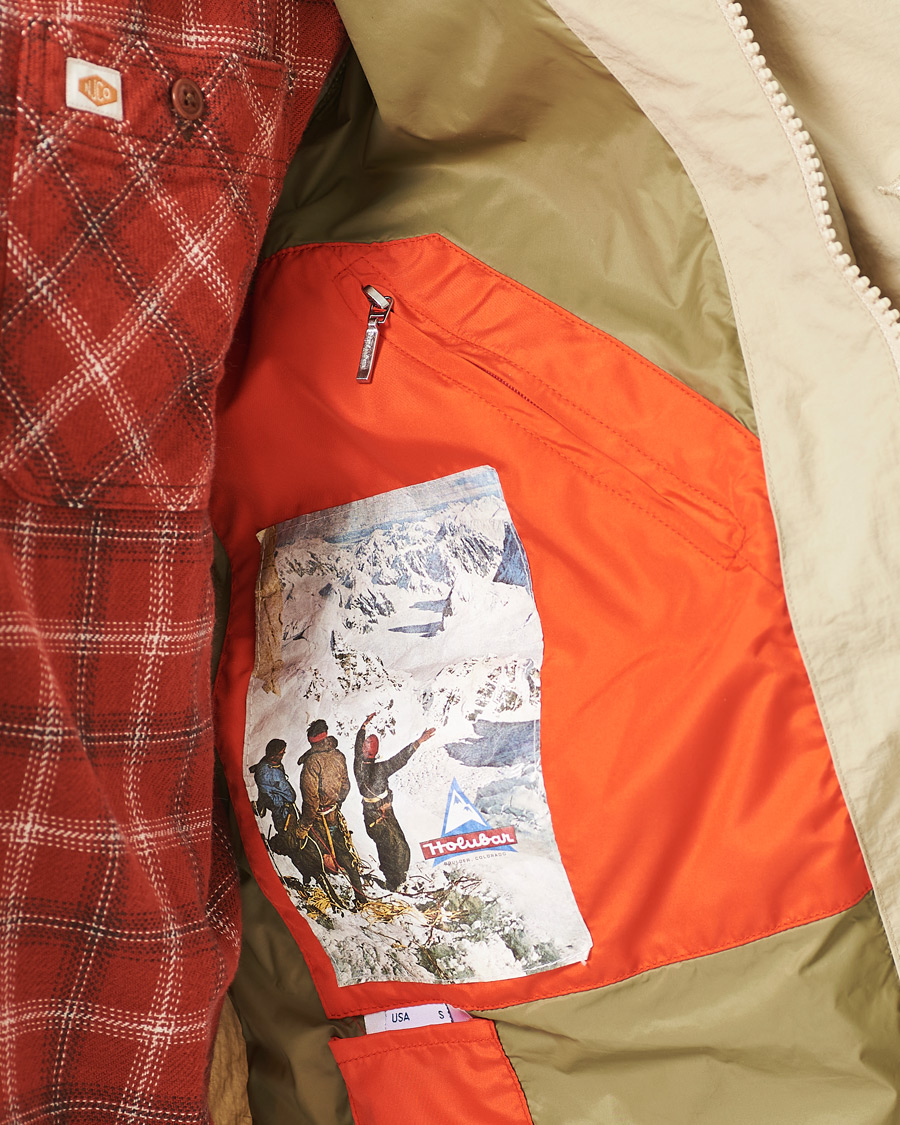 Men | Coats & Jackets | Holubar | Eureka Nylon Hooded Field Jacket Beige