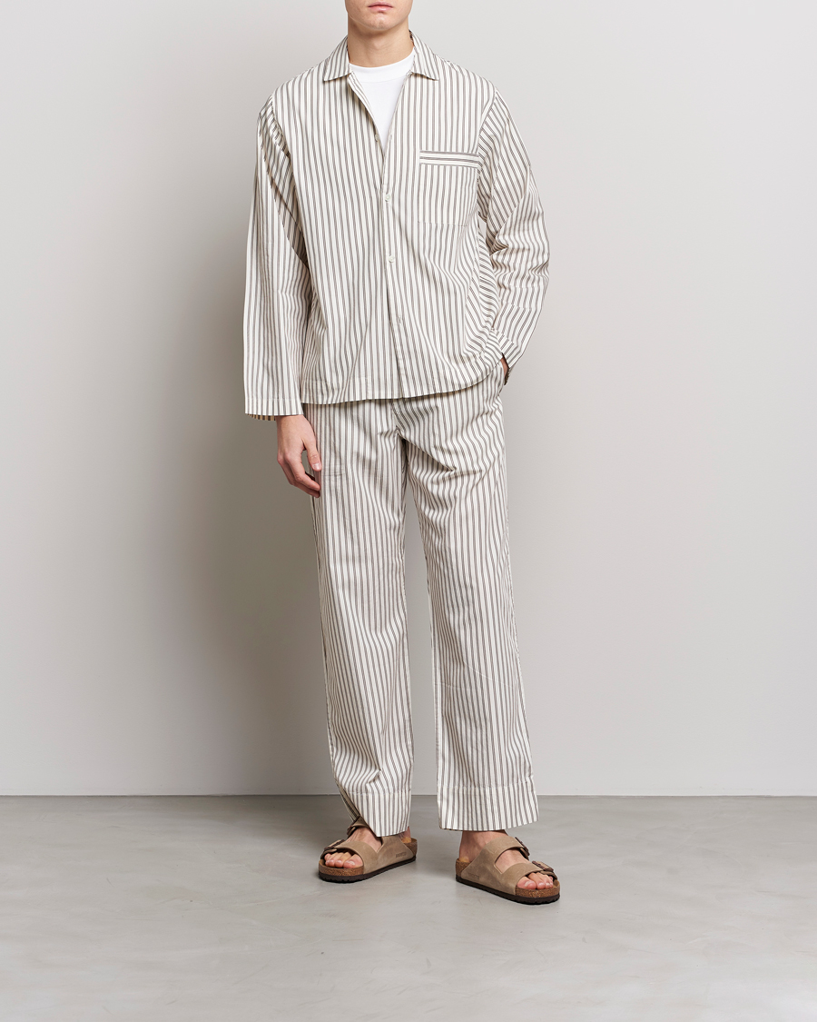Men | Pyjamas & Robes | Tekla | Poplin Pyjama Shirt Hopper Stripes