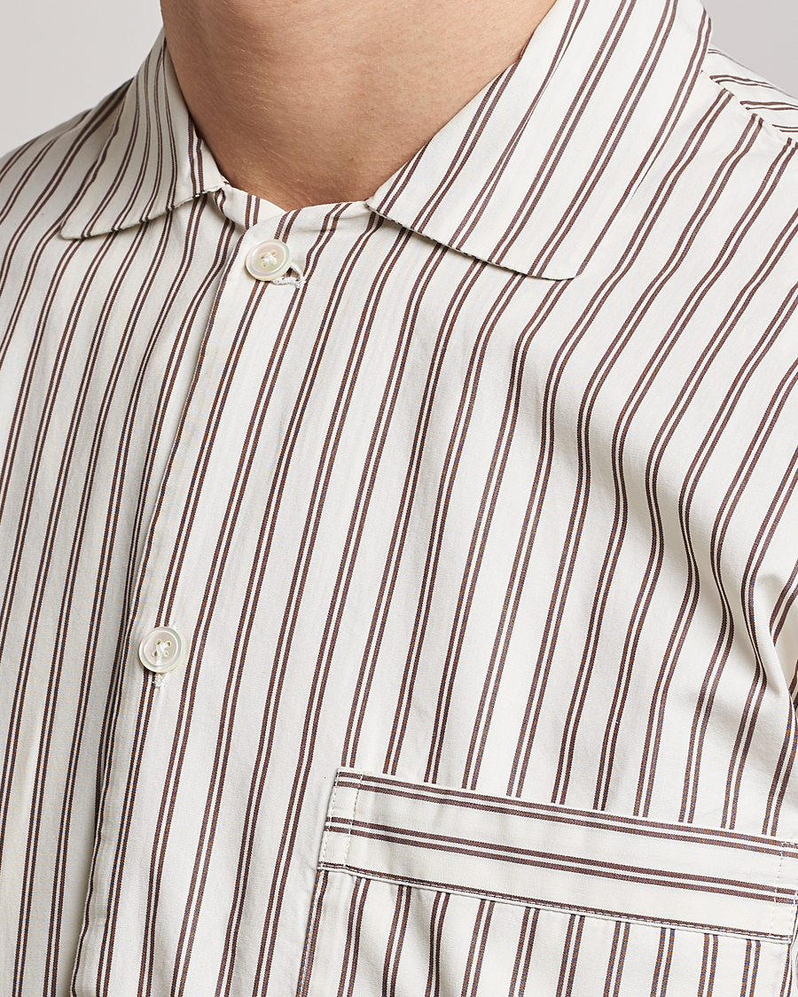 Men | Pyjamas & Robes | Tekla | Poplin Pyjama Shirt Hopper Stripes