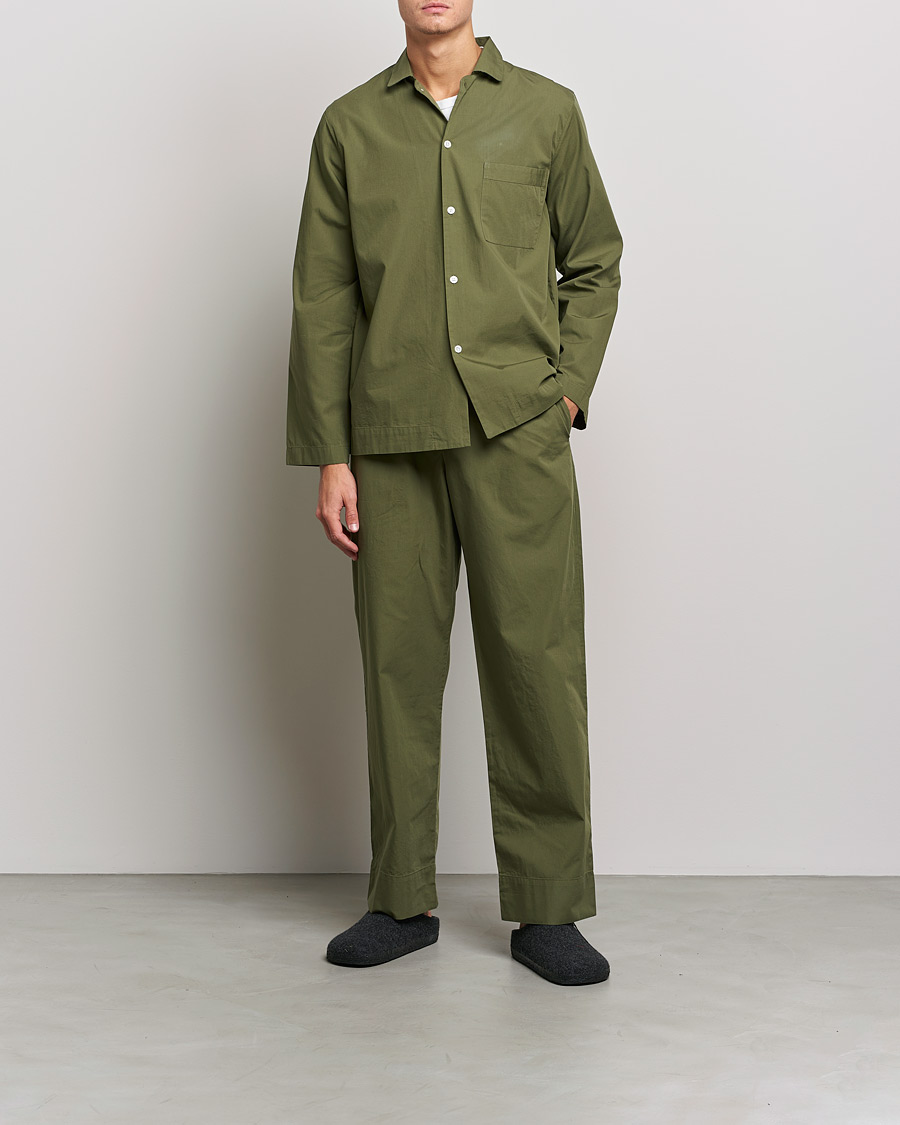 Men | Pyjamas & Robes | Tekla | Poplin Pyjama Shirt Willow