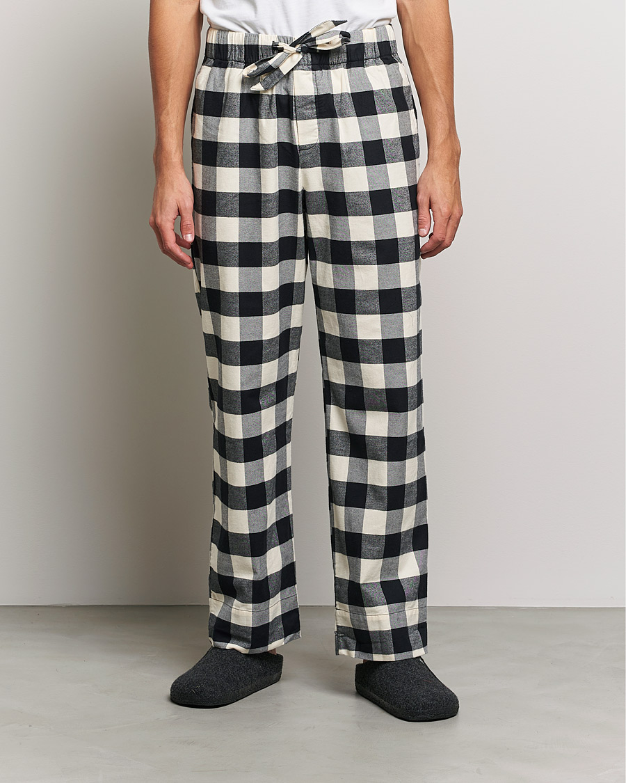 Men | Pyjamas & Robes | Tekla | Pyjama Pants Black Gingham