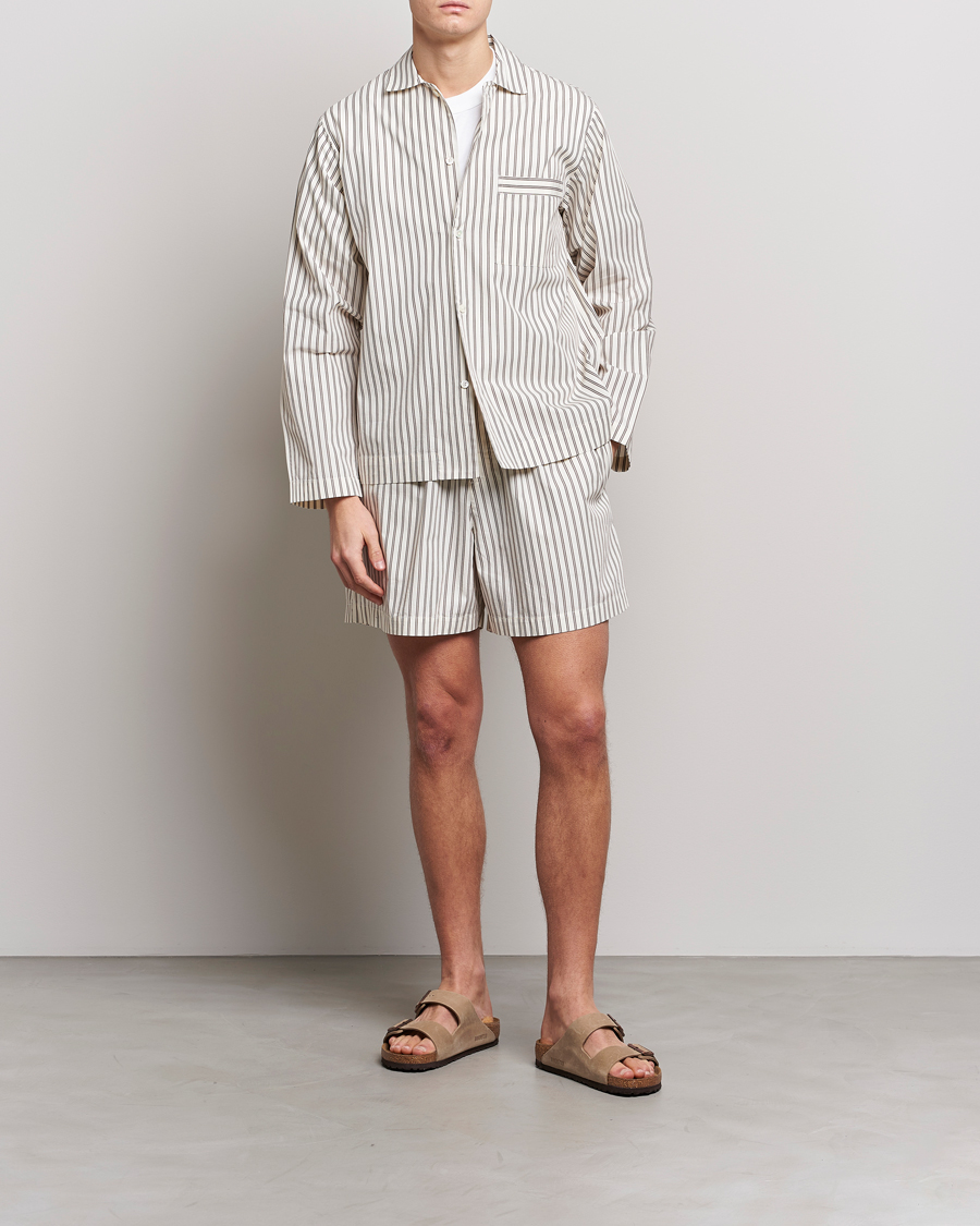Men | Pyjamas & Robes | Tekla | Poplin Pyjama Shorts Hopper Stripes