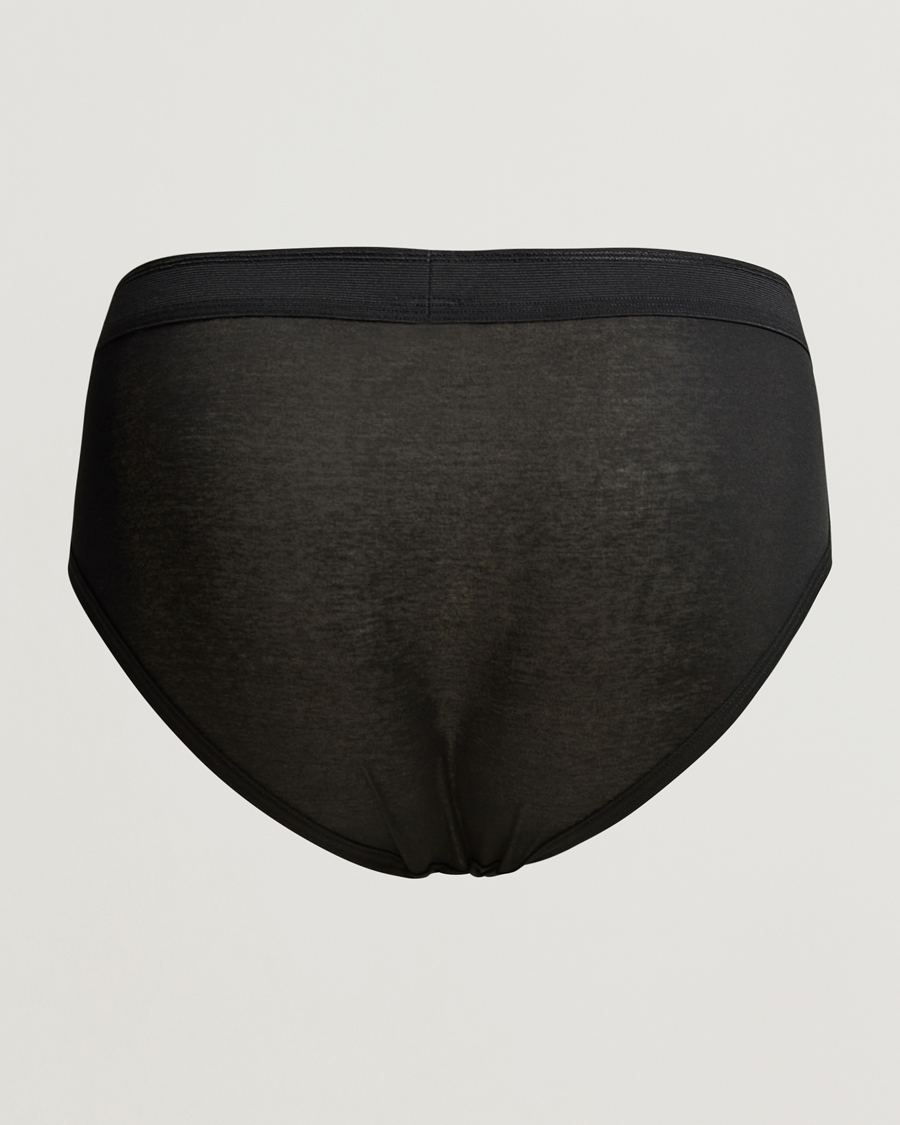 Men | Underwear & Socks | Zimmerli of Switzerland | Mercerized Cotton Briefs Black