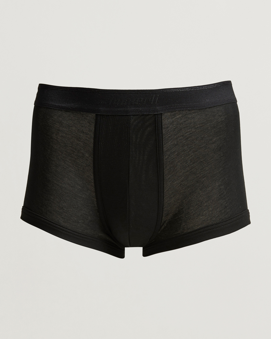 Men | Underwear & Socks | Zimmerli of Switzerland | Mercerized Cotton Boxer Briefs Black