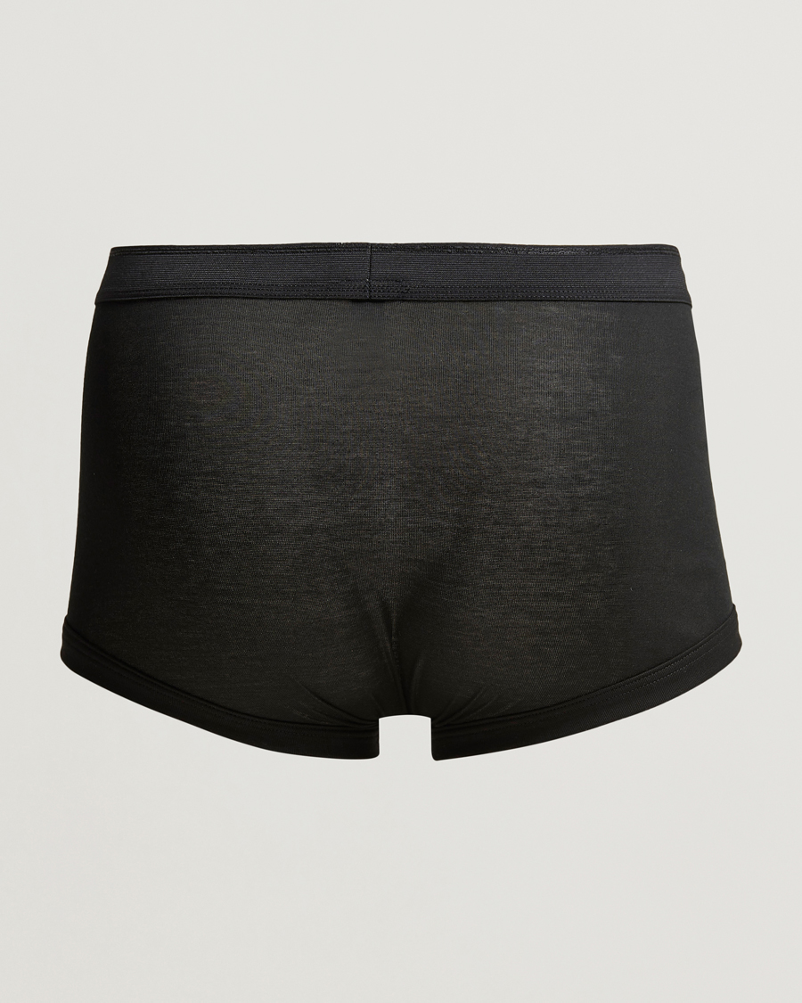 Men | Underwear & Socks | Zimmerli of Switzerland | Mercerized Cotton Boxer Briefs Black
