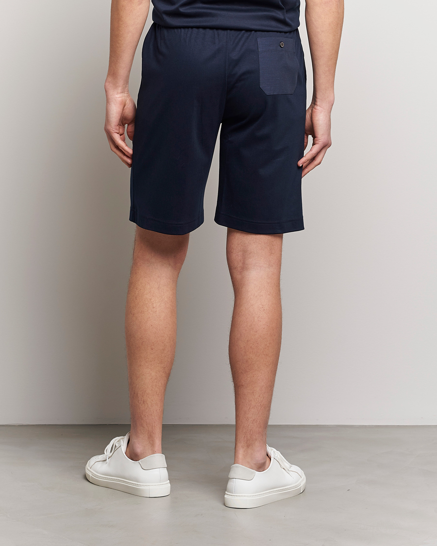 Men | Pyjamas & Robes | Zimmerli of Switzerland | Cotton/Modal Loungewear Shorts Midnight