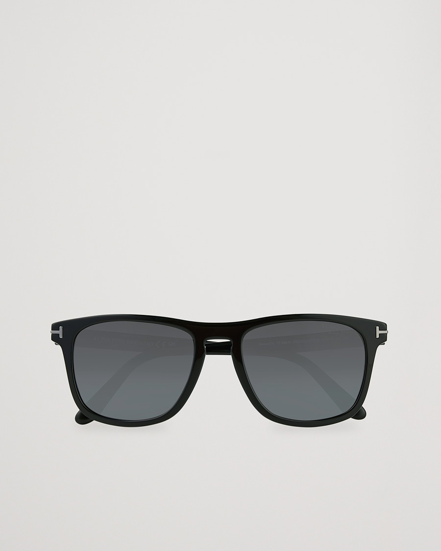Men | Sunglasses | Tom Ford | Gerard Polarized Sunglasses Shiny Black/Smoke