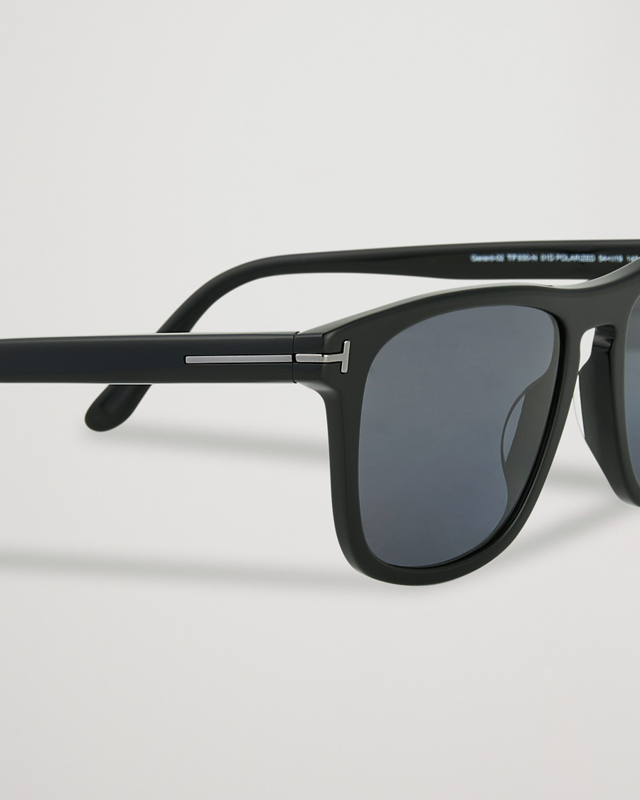 Men | Sunglasses | Tom Ford | Gerard Polarized Sunglasses Shiny Black/Smoke