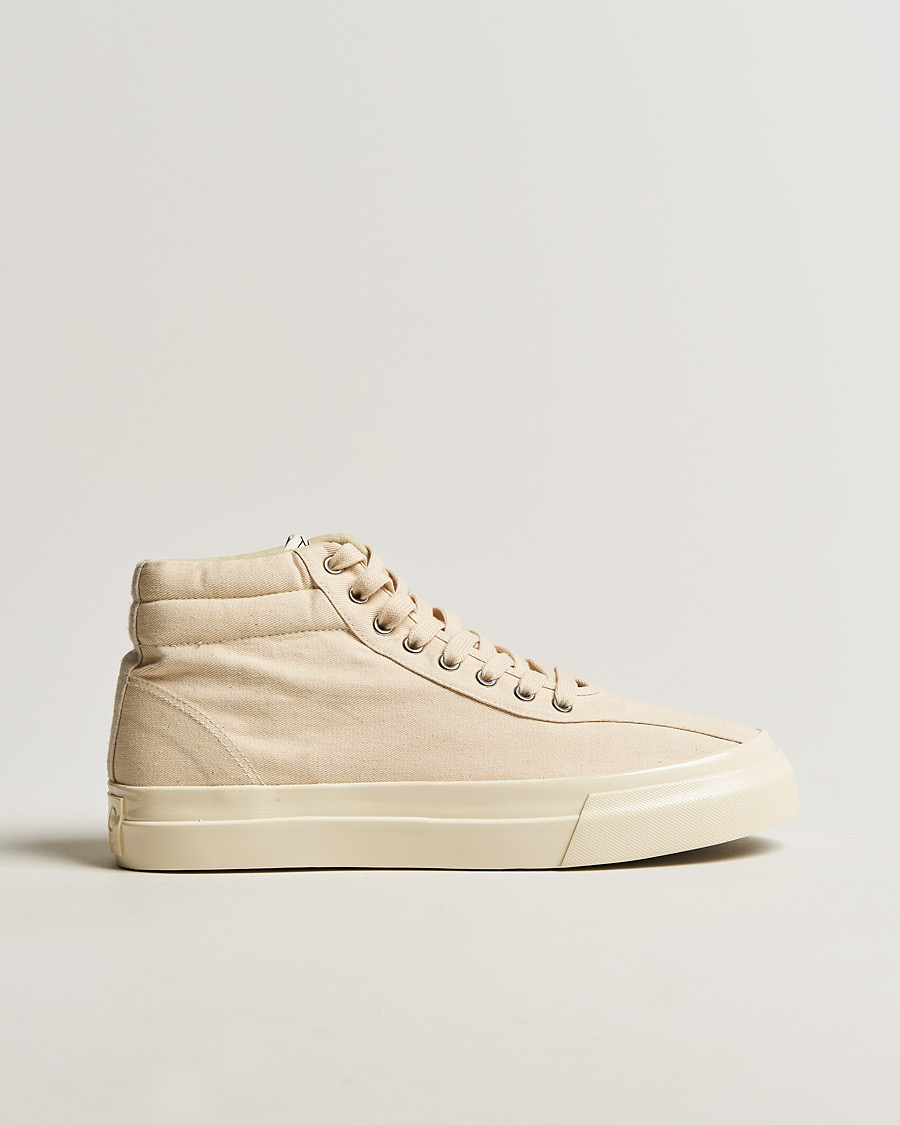 Men | Stepney Workers Club Varden High Top Canvas Sneaker Ecru Raw | Stepney Workers Club | Varden High Top Canvas Sneaker Ecru Raw