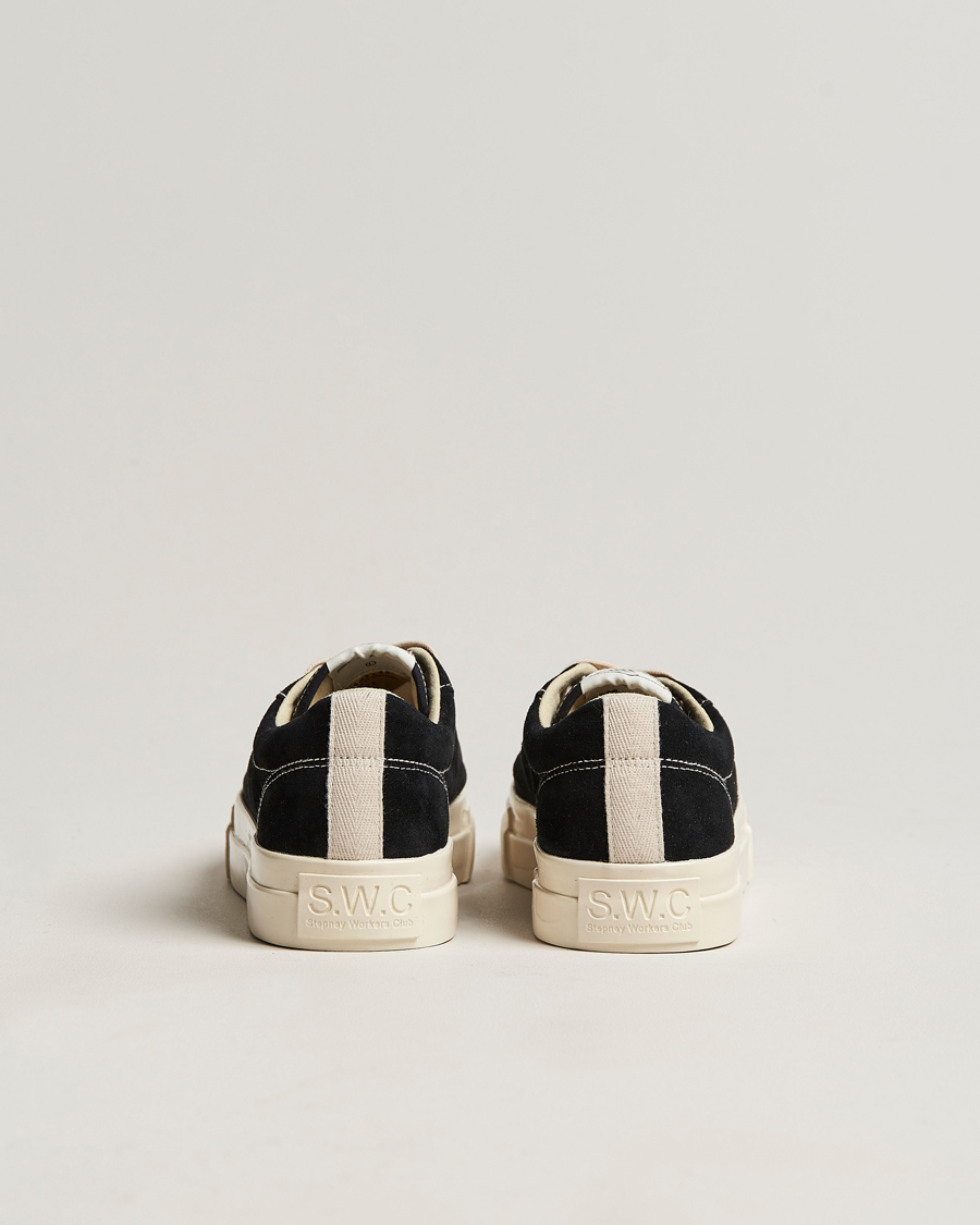 Men | Sneakers | Stepney Workers Club | Dellow Suede Sneaker Black/Ecru