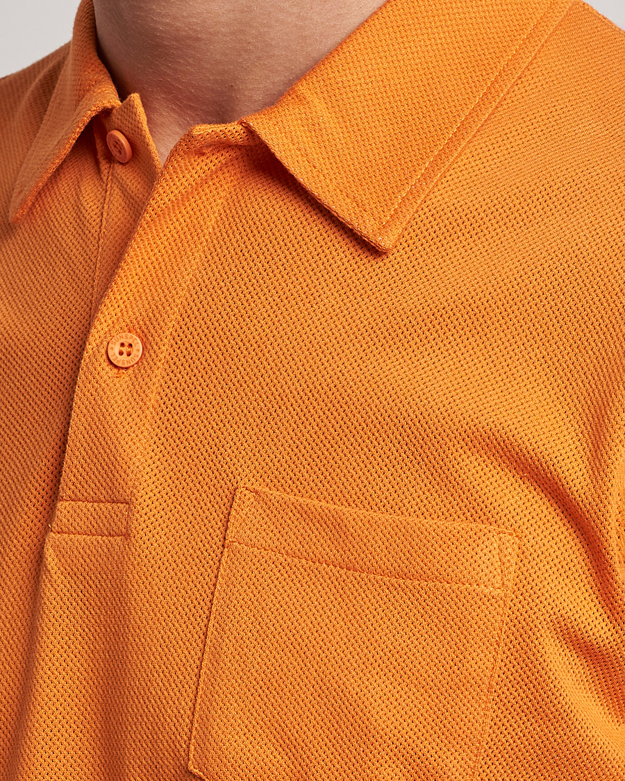 Men | Polo Shirts | Sunspel | Riviera Polo Shirt Flame Orange