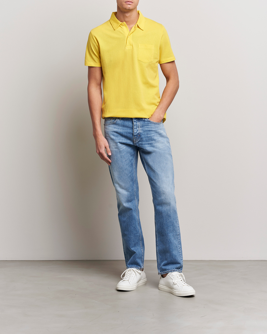 Men | Polo Shirts | Sunspel | Riviera Polo Shirt Empire Yellow