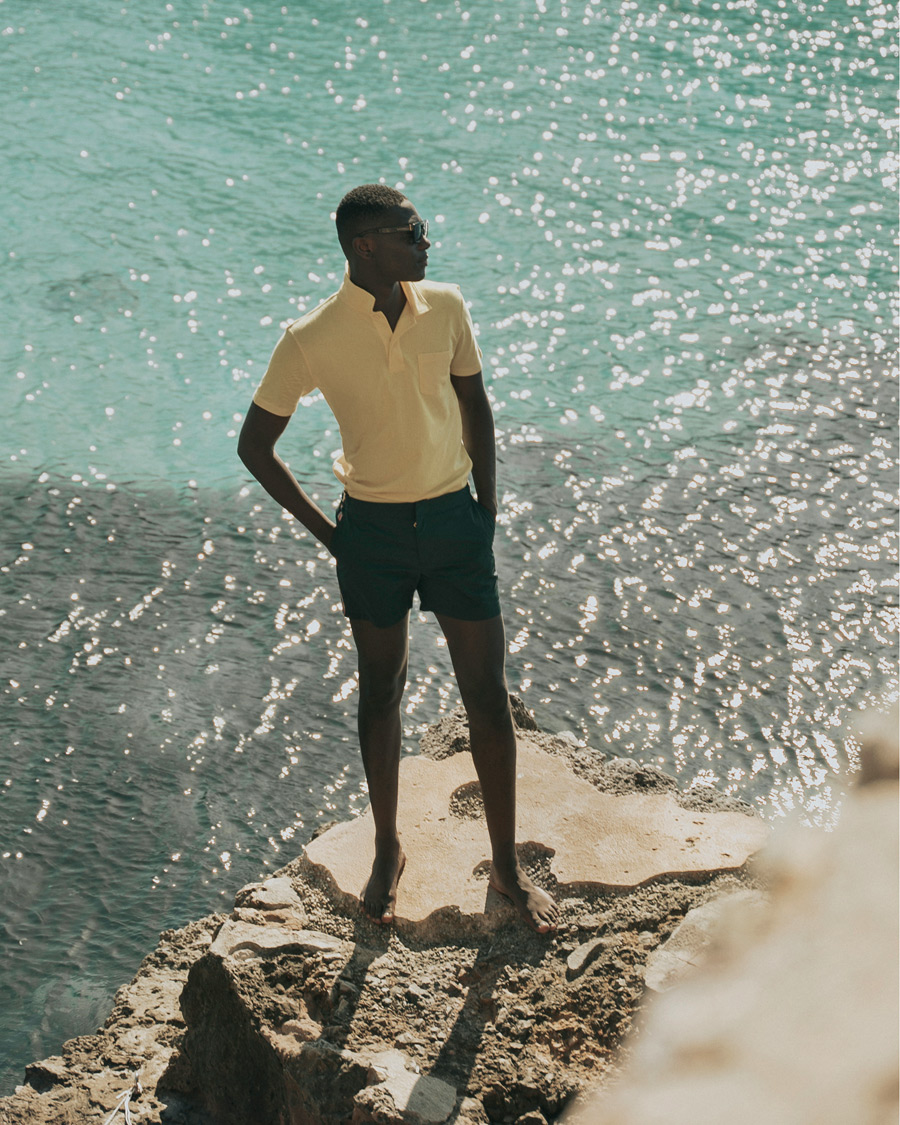 Men | Polo Shirts | Sunspel | Riviera Polo Shirt Empire Yellow