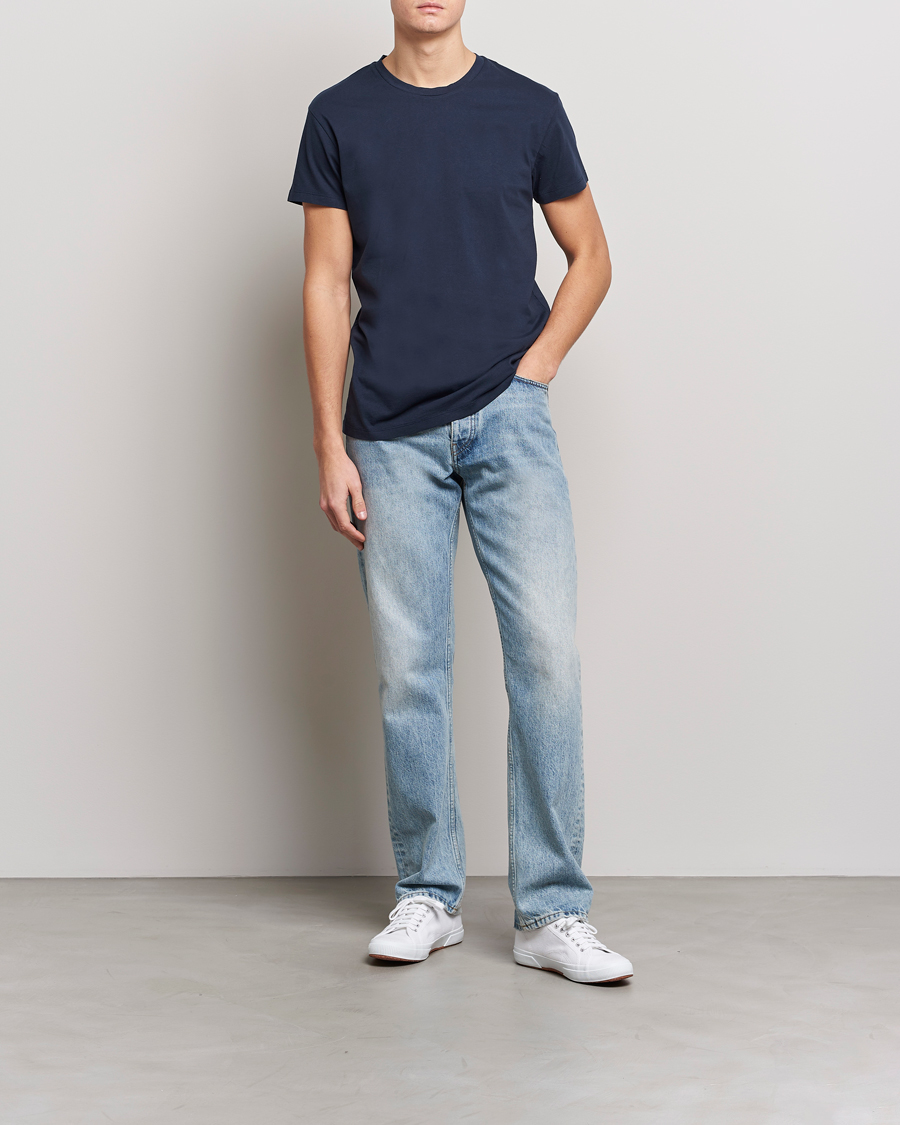 Men | T-Shirts | Samsøe Samsøe | Kronos Crew Neck Tee Total Eclipse