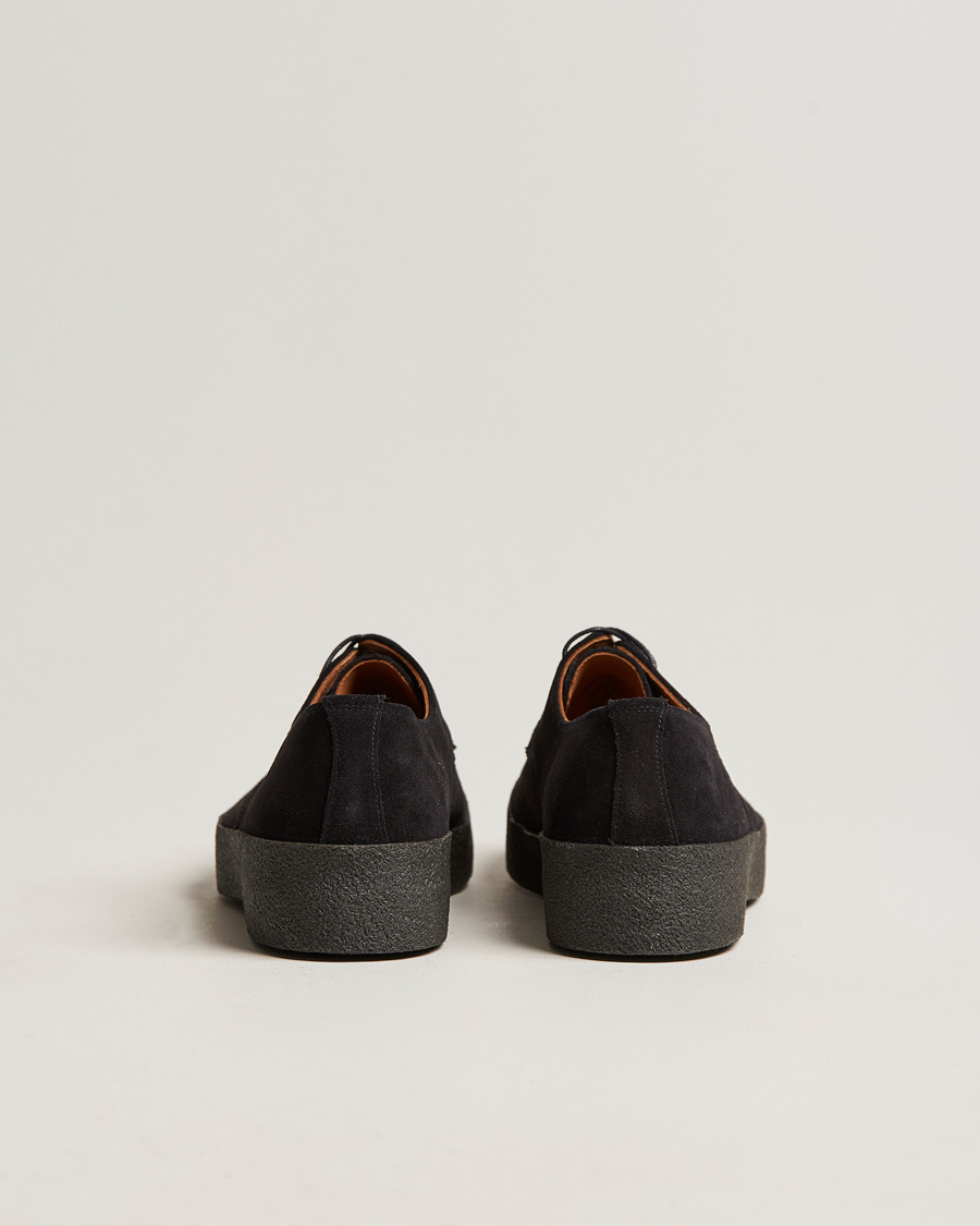 Men | Sanders Gibson Lo Top Derby Black Suede | Sanders | Gibson Lo Top Derby Black Suede