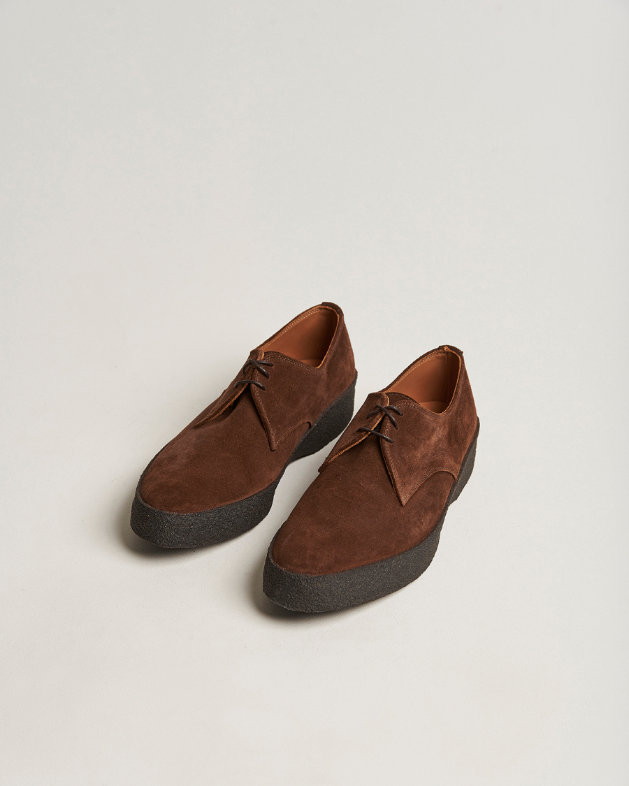 Men | Derby Shoes | Sanders | Gibson Lo Top Derby Polo Snuff Suede
