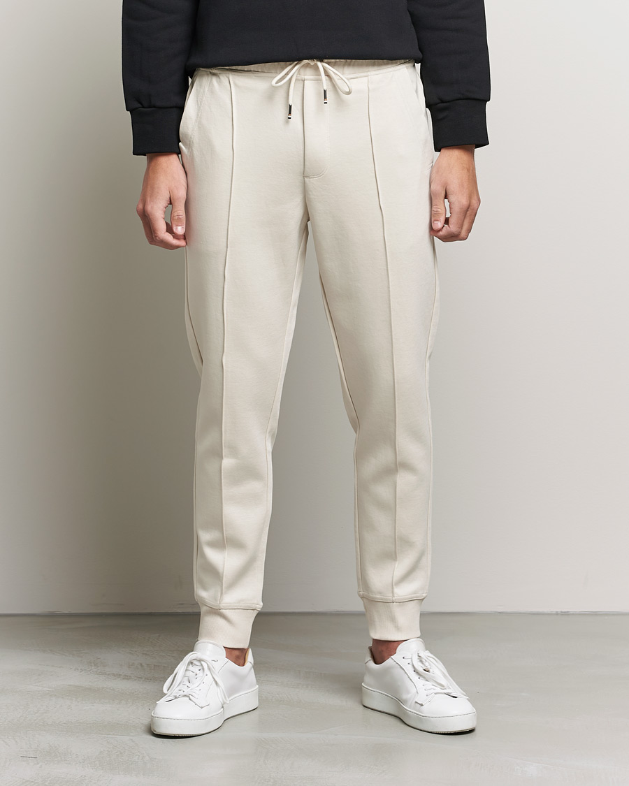 Men | Trousers | BOSS BLACK | BOSS Tailored Schiller Jersey Trousers Open White