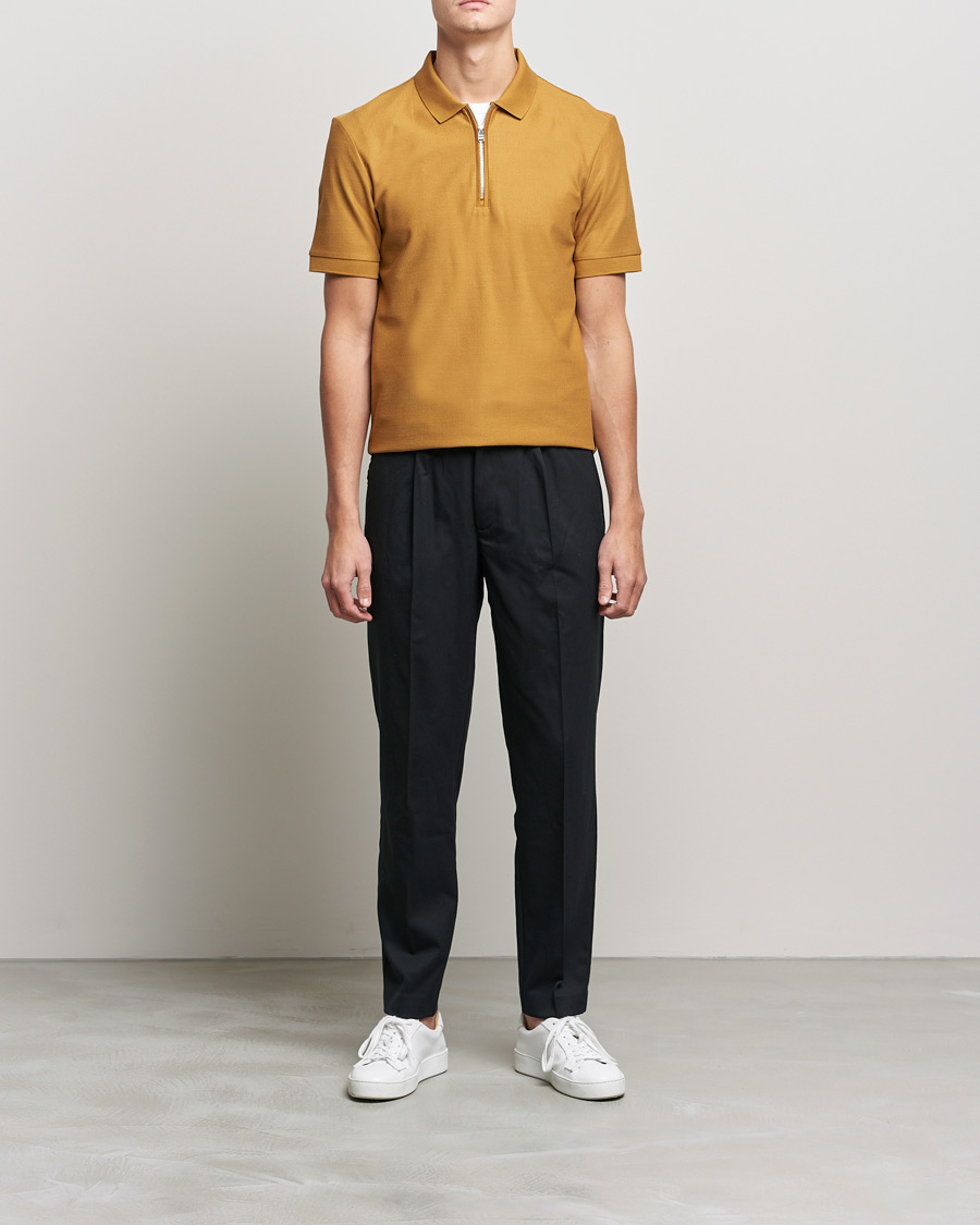 Men | Polo Shirts | BOSS BLACK | Polston Half-Zip Polo Open Beige