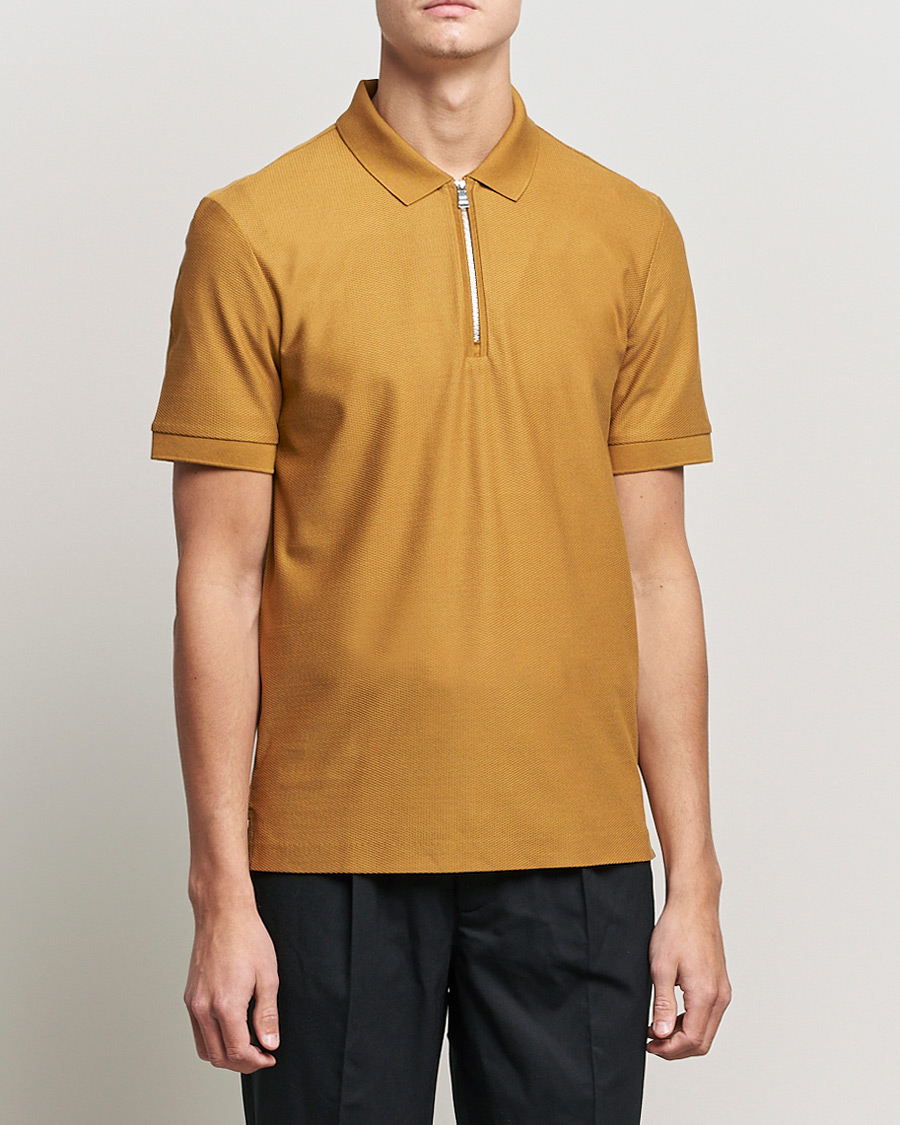 Men | Polo Shirts | BOSS BLACK | Polston Half-Zip Polo Open Beige
