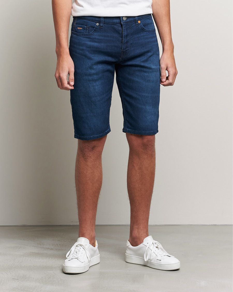 Men | Shorts | BOSS ORANGE | BOSS Casual Taber Denim Shorts Navy