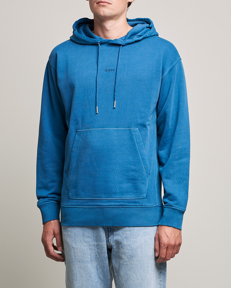 Men | Sweaters & Knitwear | BOSS ORANGE | BOSS Casual Wefadehoody Hoodie Medium Blue