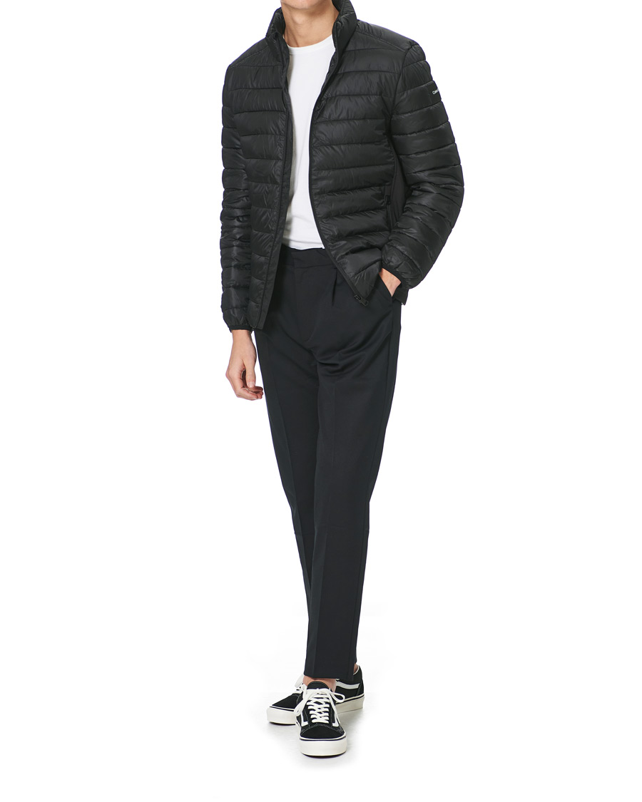 Men | Coats & Jackets | Calvin Klein | Recycled Side Logo Down Jacket Black