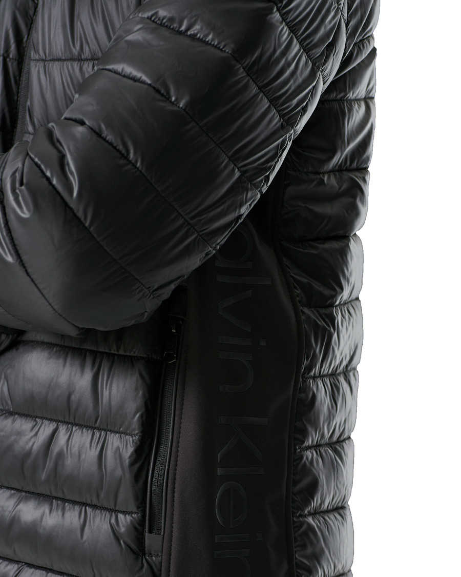 Men | Coats & Jackets | Calvin Klein | Recycled Side Logo Down Jacket Black