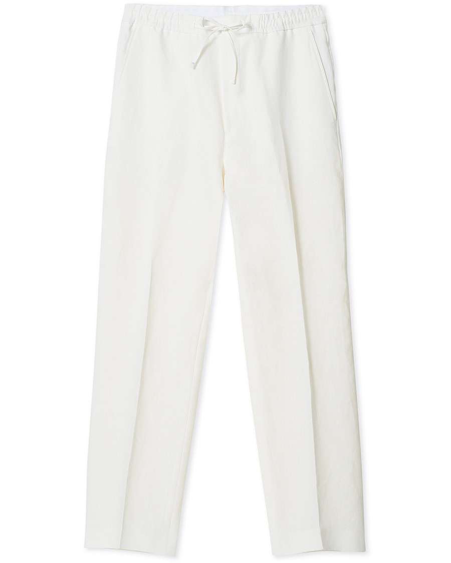 Men | Trousers | Tiger of Sweden | Iscove Linen Pants White