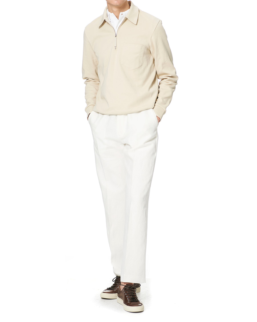 Men | Trousers | Tiger of Sweden | Iscove Linen Pants White