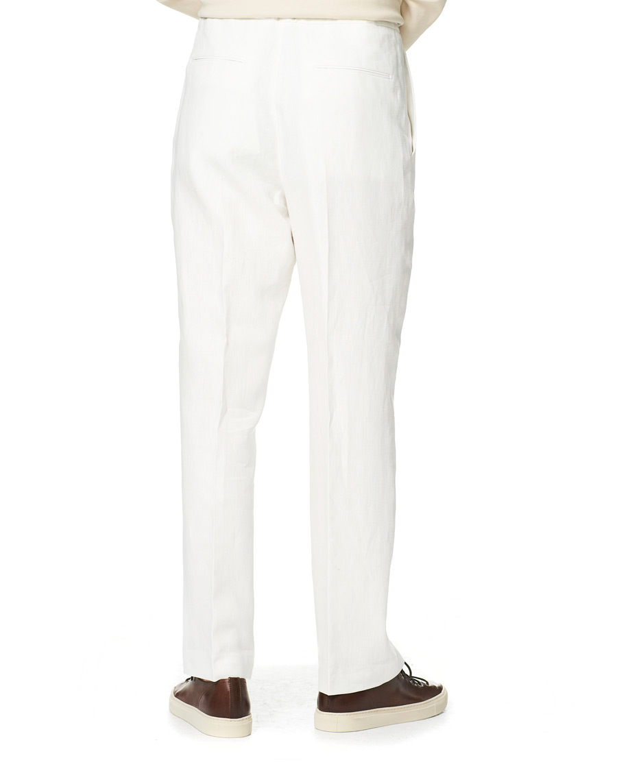Men | Trousers | Tiger of Sweden | Iscove Linen Pants White