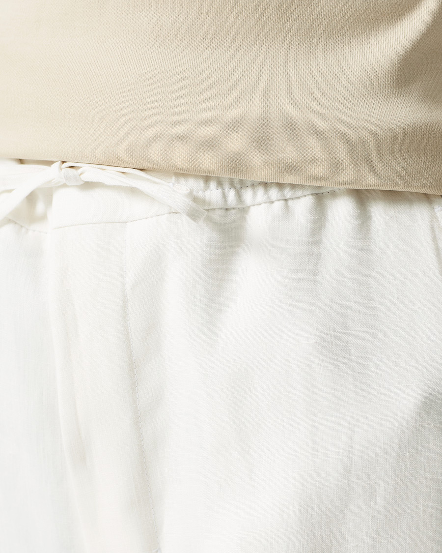 Men | Trousers | Tiger of Sweden | Iscove Linen Pants White