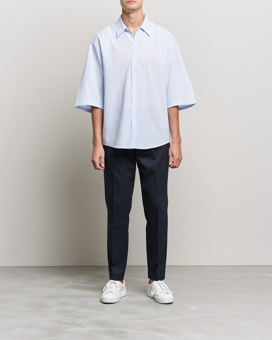 Men | Shirts | Tiger of Sweden | Kevin Short Sleeve Shirt Light blue