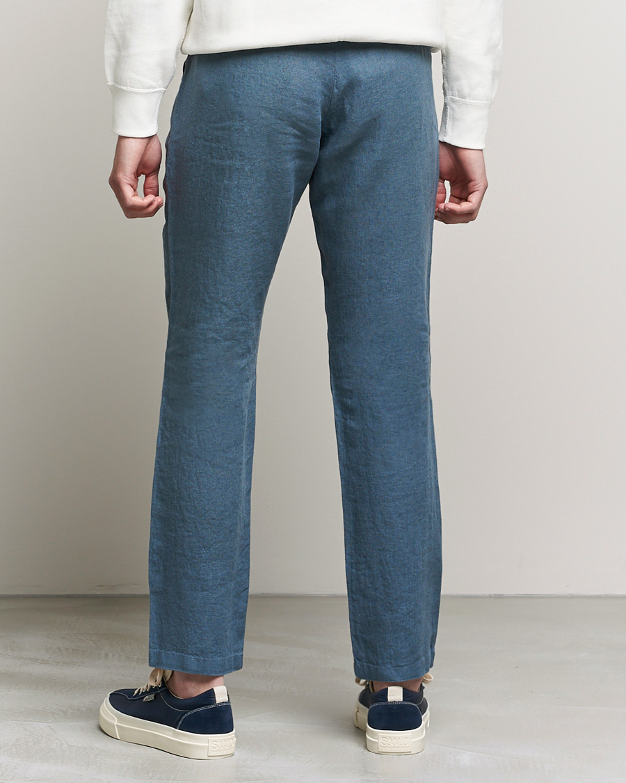 Men | Trousers | NN07 | Karl Linen Trousers Dust Blue