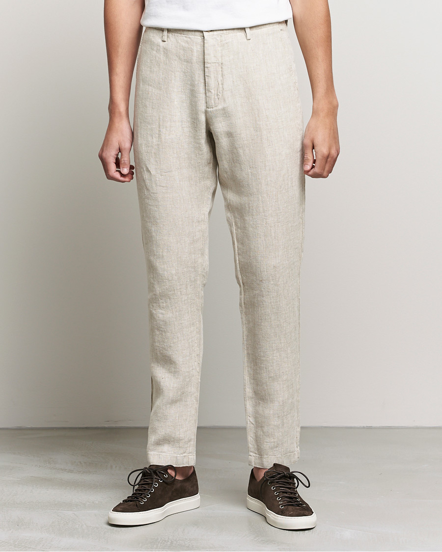 Men | Trousers | NN07 | Karl Linen Trousers Oat