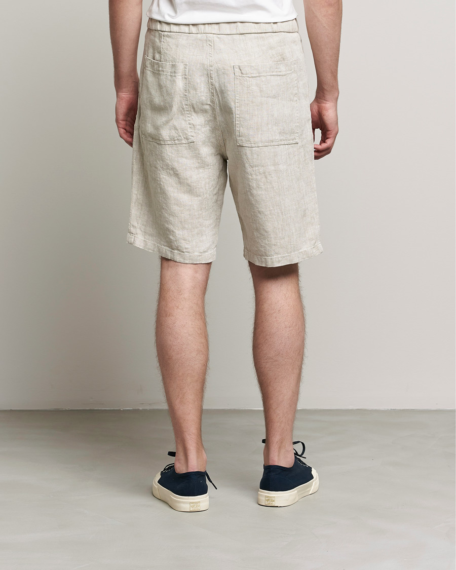 Men | Shorts | NN07 | Keith Drawstring Linen Shorts Oat