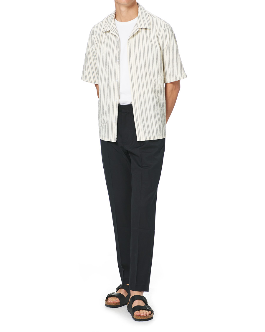 Men | Shirts | NN07 | Ole Short Sleeve Striped Shirt White/Black
