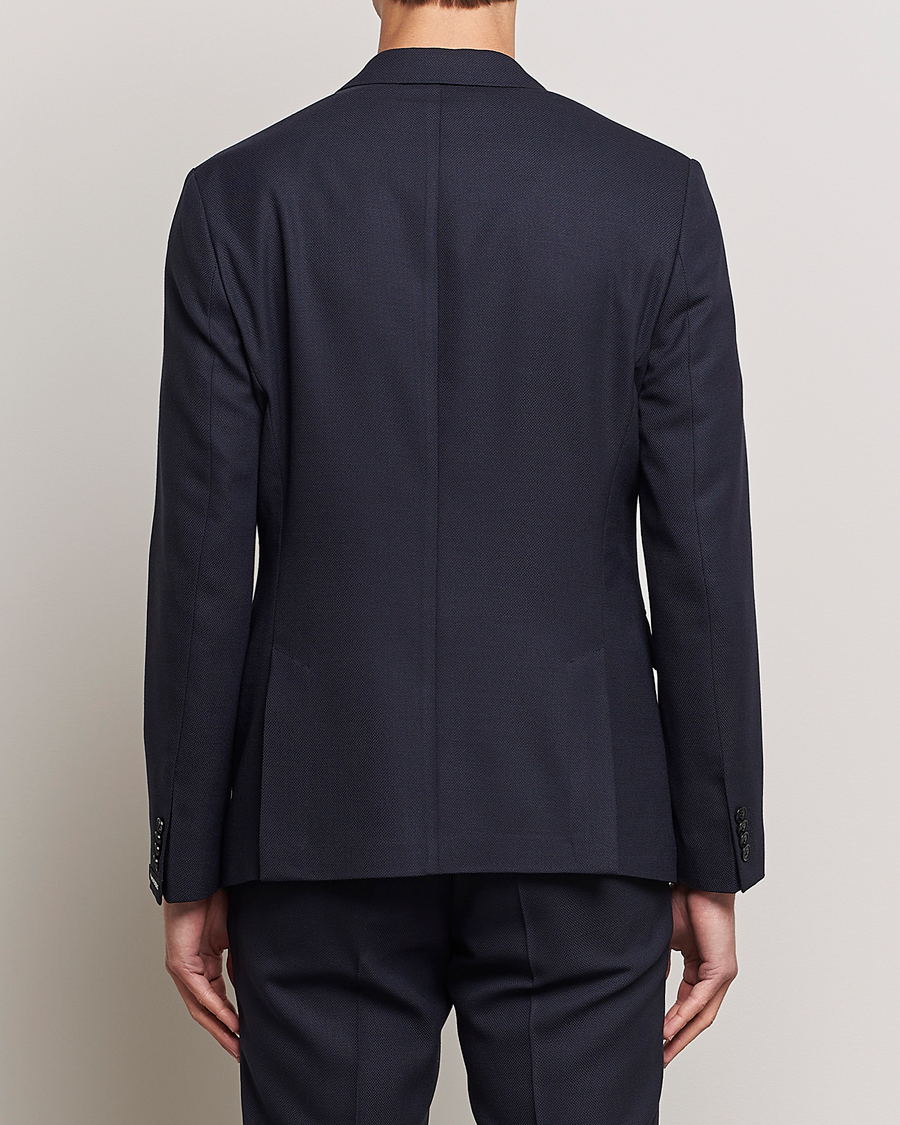 Men | Blazers | J.Lindeberg | Hopper Active Hopsack Blazer Navy
