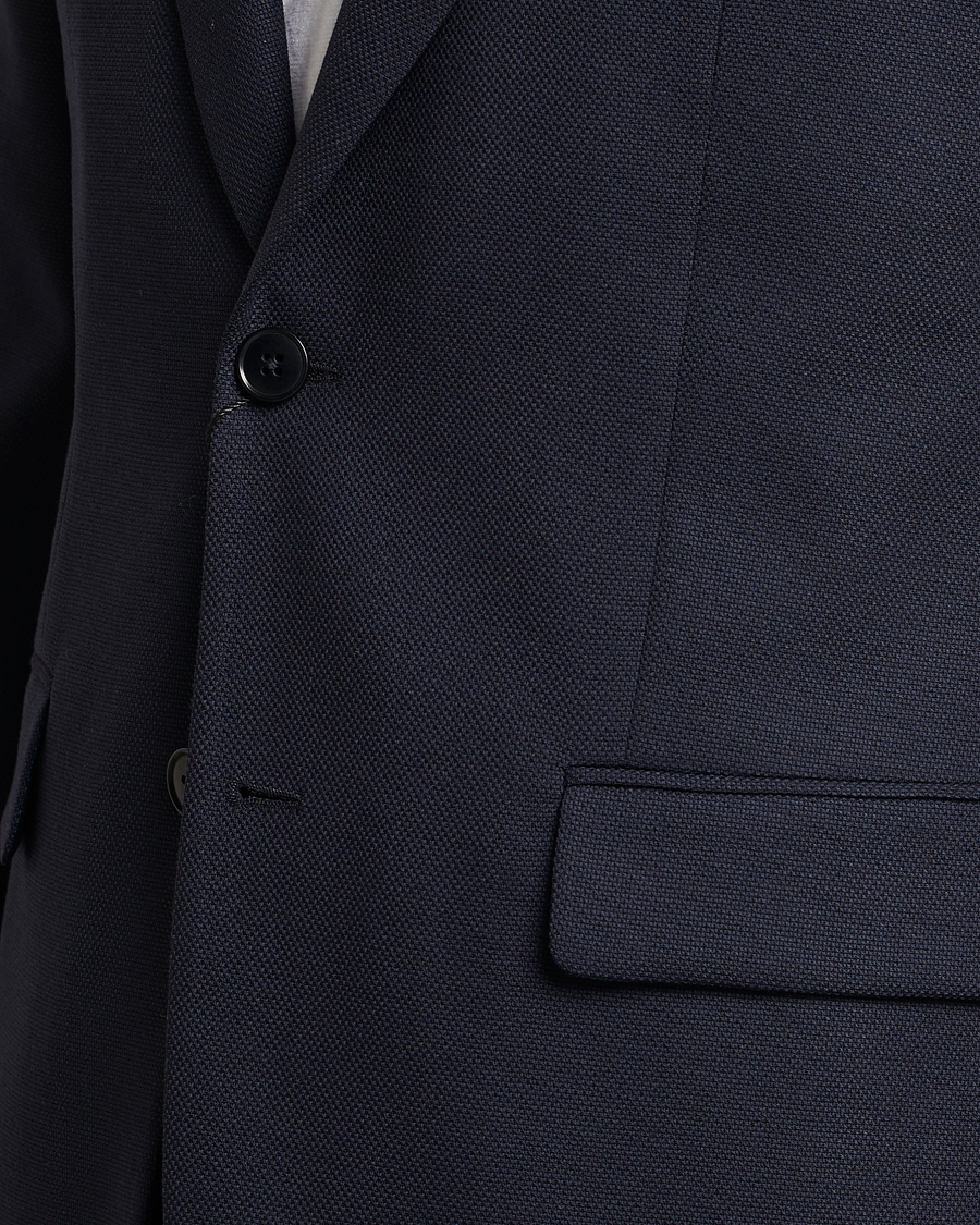 Men | Blazers | J.Lindeberg | Hopper Active Hopsack Blazer Navy