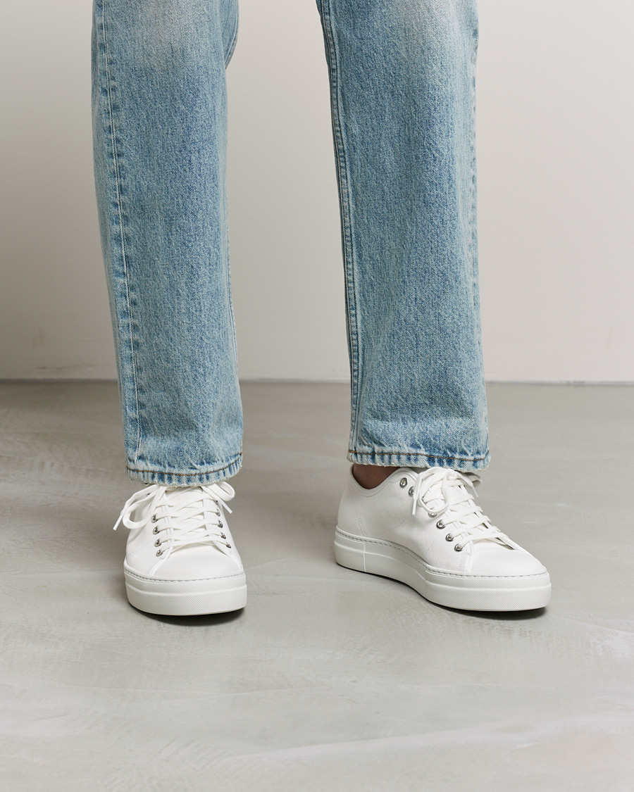 Men | J.Lindeberg Art Signature Canvas Sneaker White | J.Lindeberg | Art Signature Canvas Sneaker White