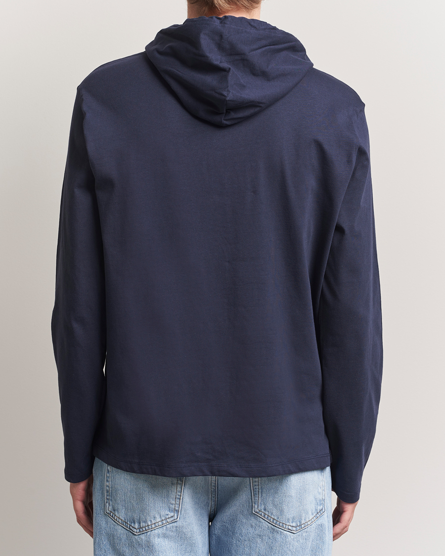 Men | Sweaters & Knitwear | Polo Ralph Lauren | Long Sleeve Hooded T-Shirt Ink