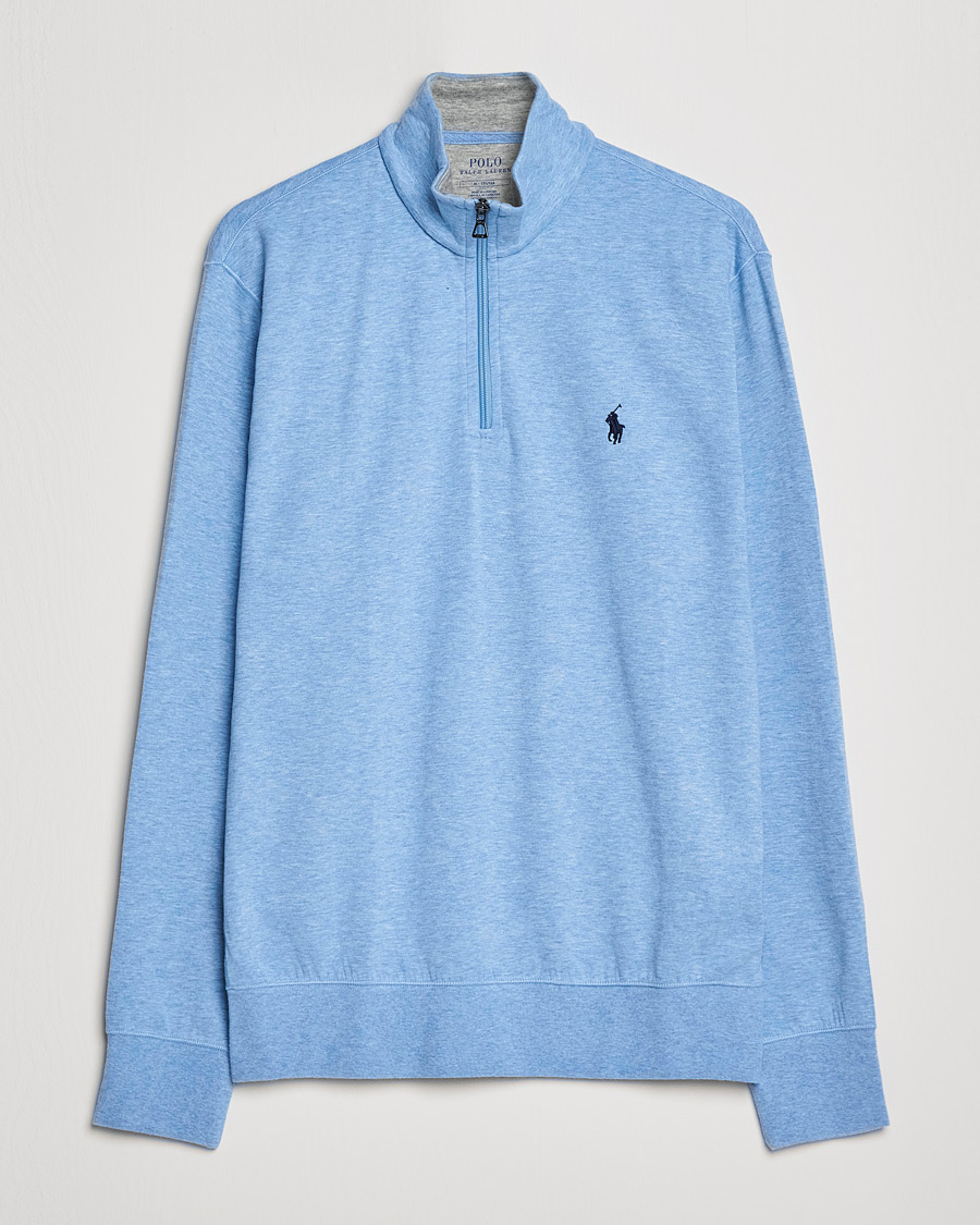 Men | Sweaters & Knitwear | Polo Ralph Lauren | Tech Double Knit Half Zip Isle Heather