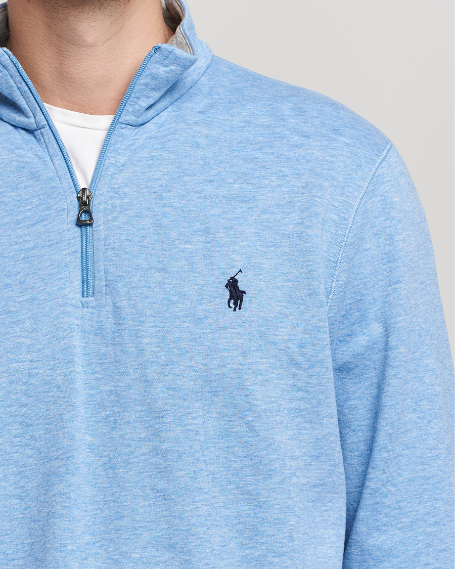 Men | Sweaters & Knitwear | Polo Ralph Lauren | Tech Double Knit Half Zip Isle Heather