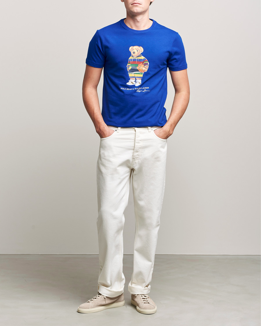 Men | T-Shirts | Polo Ralph Lauren | Printed Active Bear Crew Neck Tee Heritage Royal