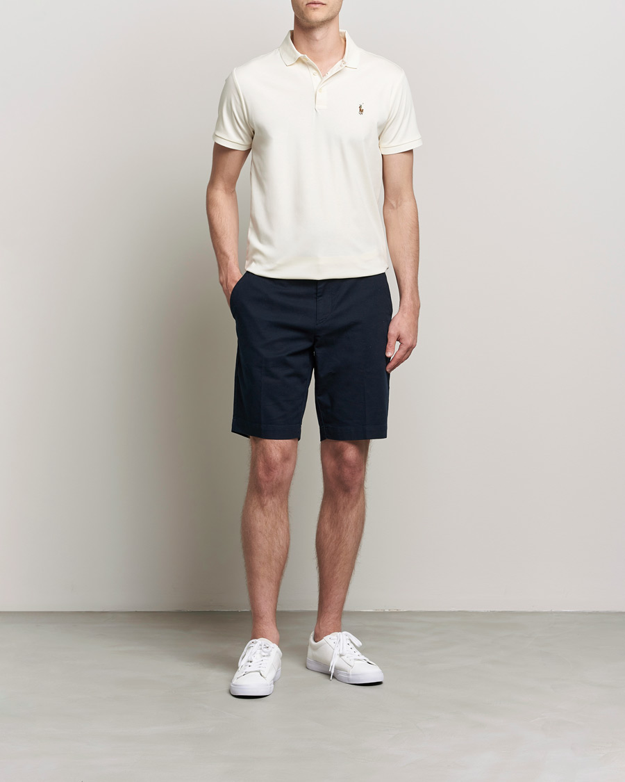 Men | Polo Shirts | Polo Ralph Lauren | Luxury Pima Cotton Polo Clubhouse Cream