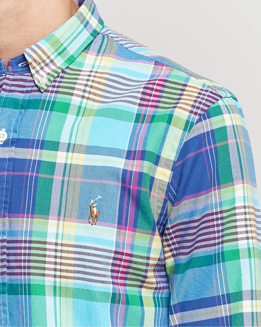 Men | Shirts | Polo Ralph Lauren | Slim Fit Oxford Madras Checked Shirt Multi